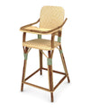 Chaise haute bébé avec tablette