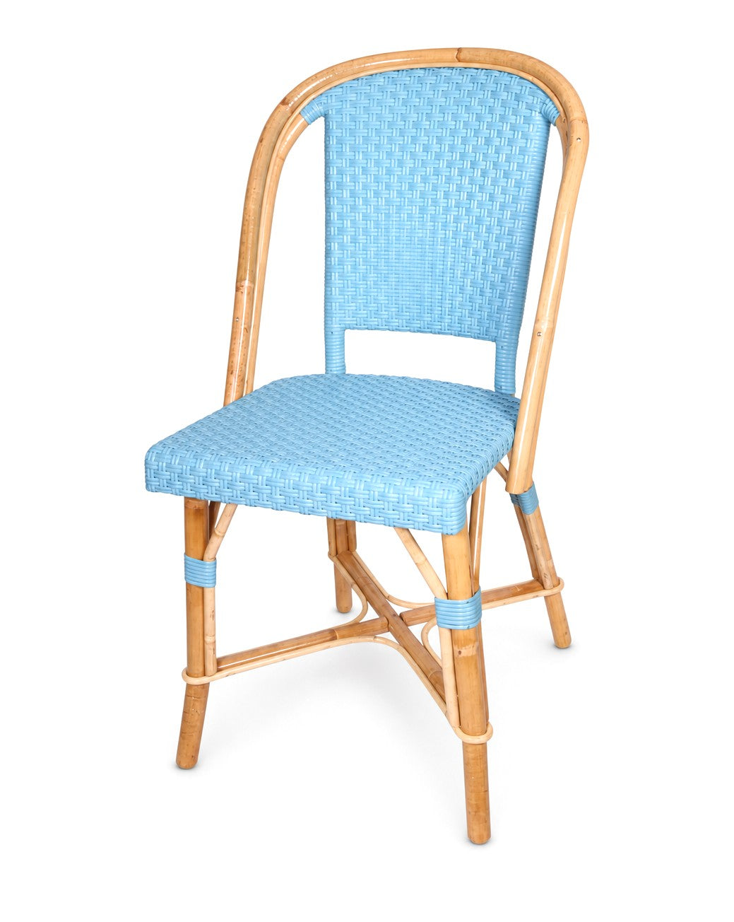 Rotin/Bleu doux